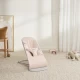 Balansoar bebelusi BabyBjorn Bliss Light Pink din tesatura melange cu aspect clasic