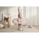 Balansoar bebelusi BabyBjorn Bliss Light Pink din tesatura melange cu aspect clasic