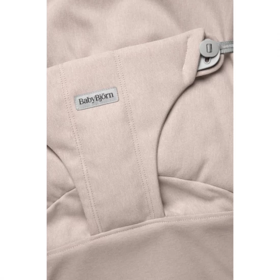 Balansoar bebelusi BabyBjorn Bliss Light Pink din tesatura melange cu aspect clasic