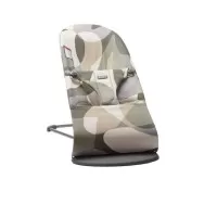 Balansoar copii BabyBjorn Bliss print Khaki/Green Bumbac