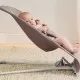 Balansoar copii BabyBjorn Bliss Sand Grey din tesatura matlasata cu aspect Clasic