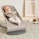 Balansoar copii BabyBjorn Bliss Sand Grey din tesatura matlasata cu aspect Clasic