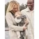 Marsupiu anatomic cu multiple pozitii de purtare Mini Anthracite/Landscape Bumbac Editie Limitata BabyBjorn