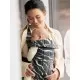 Marsupiu anatomic cu multiple pozitii de purtare Mini Anthracite/Landscape Bumbac Editie Limitata BabyBjorn