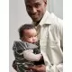Marsupiu anatomic cu multiple pozitii de purtare Mini Anthracite/Landscape Bumbac Editie Limitata BabyBjorn