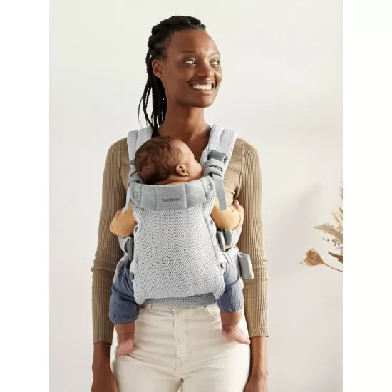 Marsupiu anatomic cu multiple pozitii de purtare colectia Harmony 3D Mesh Silver Editie Limitata BabyBjorn Marsupiu anatomic cu multiple pozitii de purtare colectia Harmony 3D Mesh Silver Editie Limitata BabyBjorn