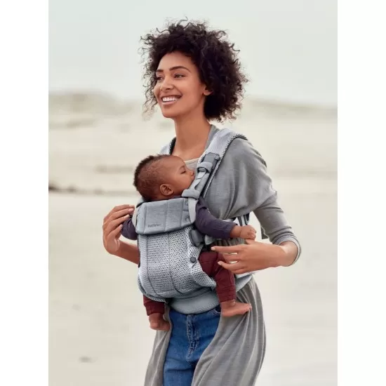 Marsupiu anatomic cu multiple pozitii de purtare colectia Harmony 3D Mesh Silver Editie Limitata BabyBjorn Marsupiu anatomic cu multiple pozitii de purtare colectia Harmony 3D Mesh Silver Editie Limitata BabyBjorn