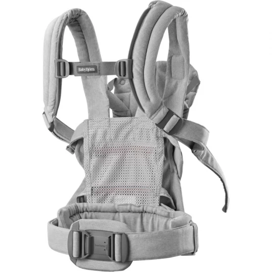 Marsupiu anatomic cu multiple pozitii de purtare BabyBjorn colectia Harmony, tesatura melange, Light Gray Marsupiu anatomic cu multiple pozitii de purtare BabyBjorn colectia Harmony, tesatura melange, Light Gray