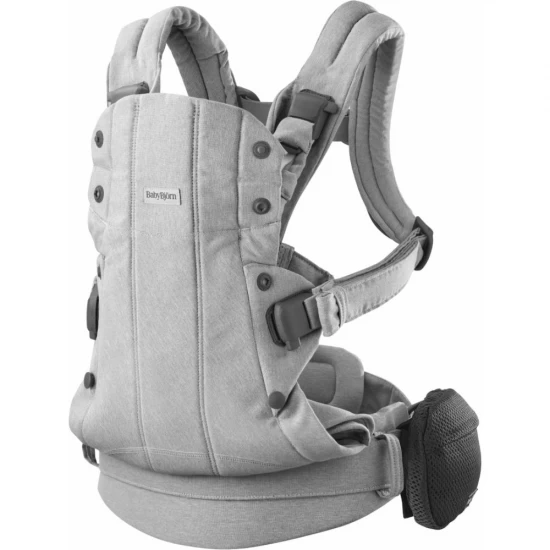 Marsupiu anatomic cu multiple pozitii de purtare BabyBjorn colectia Harmony, tesatura melange, Light Gray Marsupiu anatomic cu multiple pozitii de purtare BabyBjorn colectia Harmony, tesatura melange, Light Gray