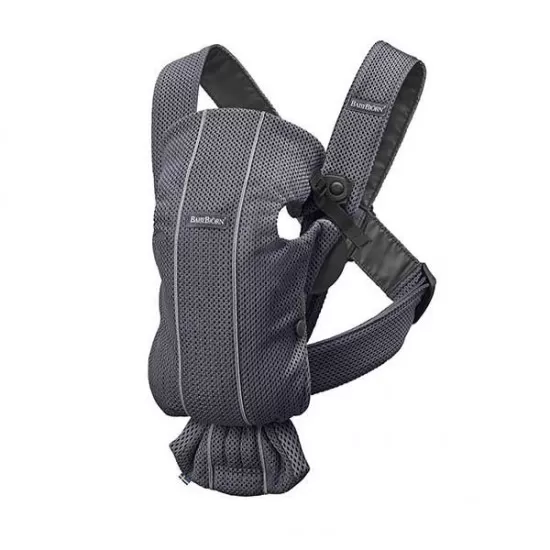 Marsupiu anatomic BabyBjorn Mini cu pozitii multiple de purtare Anthracite 3D Mesh Marsupiu anatomic BabyBjorn Mini cu pozitii multiple de purtare Anthracite 3D Mesh