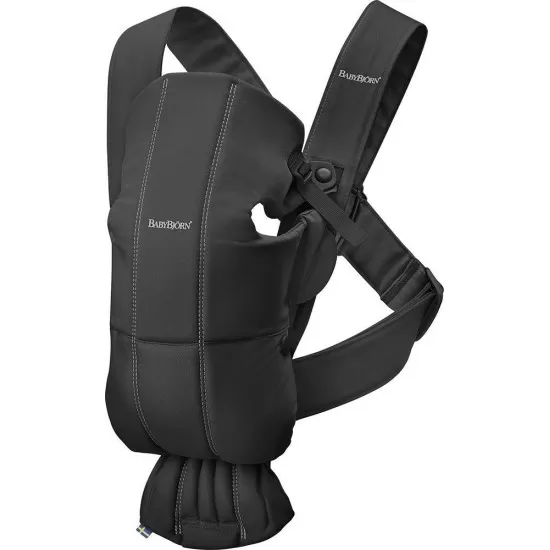 Marsupiu anatomic BabyBjorn Mini cu pozitii multiple de purtare Black Bumbac Marsupiu anatomic BabyBjorn Mini cu pozitii multiple de purtare Black Bumbac