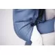 Marsupiu anatomic BabyBjorn Mini cu pozitii multiple de purtare Vintage Indigo Bumbac