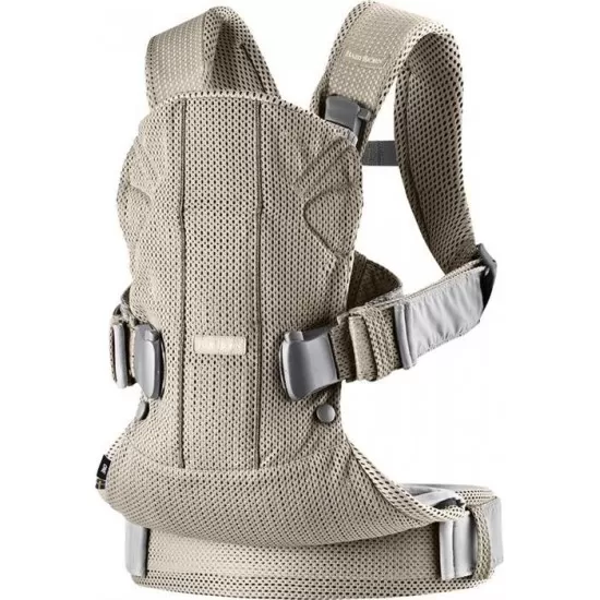 Marsupiu anatomic BabyBjorn One Air Greige 3D Mesh Marsupiu anatomic BabyBjorn One Air Greige 3D Mesh