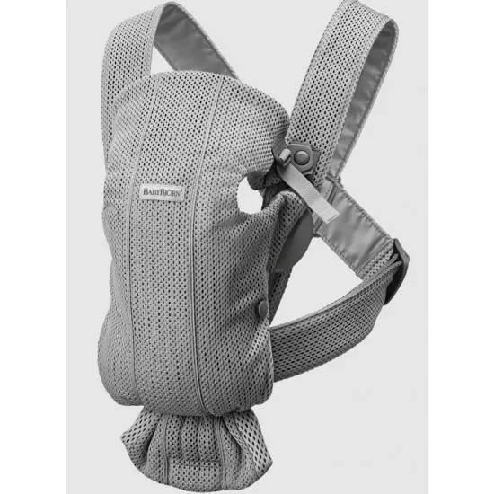 Marsupiu Mini cu multiple pozitii de purtare Babybjorn Grey 3D Mesh Marsupiu Mini cu multiple pozitii de purtare Babybjorn Grey 3D Mesh