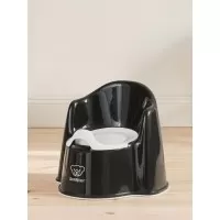 Olita cu protectie spate Potty Chair Black/White BabyBjorn