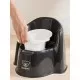Olita cu protectie spate Potty Chair Black/White BabyBjorn Olita cu protectie spate Potty Chair Black/White BabyBjorn
