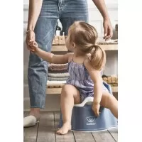 Olita cu protectie spate Potty Chair Deep blue/White BabyBjorn
