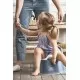 Olita cu protectie spate Potty Chair Deep blue/White BabyBjorn Olita cu protectie spate Potty Chair Deep blue/White BabyBjorn