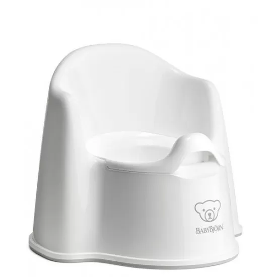 Olita cu protectie spate Potty Chair BabyBjorn White Olita cu protectie spate Potty Chair BabyBjorn White