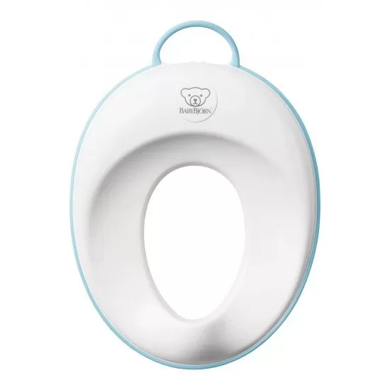 Reductor pentru toaleta Toilet Training Seat White/Turquoise BabyBjorn Reductor pentru toaleta Toilet Training Seat White/Turquoise BabyBjorn