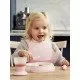Set hranire pentru bebe BabyBjorn - Farfurie, lingurita, furculita, pahar si bavetica Powder Pink Set hranire pentru bebe BabyBjorn - Farfurie, lingurita, furculita, pahar si bavetica Powder Pink
