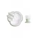 Set hranire BabyBjorn Powder Green - Farfurie, lingurita, furculita si pahar pentru bebe Set hranire BabyBjorn Powder Green - Farfurie, lingurita, furculita si pahar pentru bebe