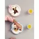 Set hranire BabyBjorn Powder Yellow - Farfurie, lingurita, furculita si pahar pentru bebe Set hranire BabyBjorn Powder Yellow - Farfurie, lingurita, furculita si pahar pentru bebe