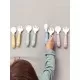Set lingurite si furculite pentru bebelusi 4 bucati Powder Blue BabyBjorn Set lingurite si furculite pentru bebelusi 4 bucati Powder Blue BabyBjorn
