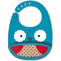 Bavetica de silicon Fold and Go Zoo Skip Hop - Bufnita