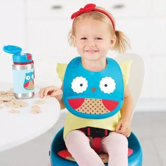 Bavetica de silicon Fold and Go Zoo Skip Hop - Bufnita Bavetica de silicon Fold and Go Zoo Skip Hop - Bufnita