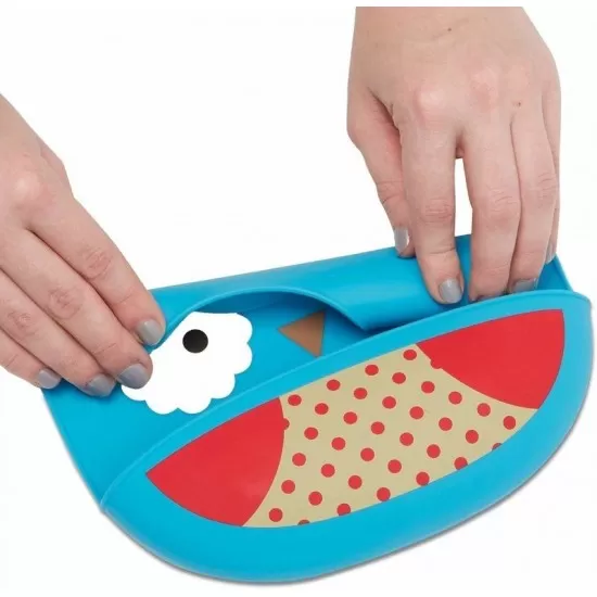 Bavetica de silicon Fold and Go Zoo Skip Hop - Bufnita Bavetica de silicon Fold and Go Zoo Skip Hop - Bufnita