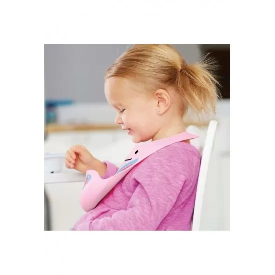 Bavetica de silicon Skip Hop Fold & Go Zoo - Fluture Bavetica de silicon Skip Hop Fold & Go Zoo - Fluture