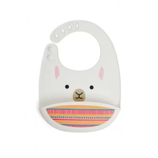 Bavetica de silicon Fold and Go Zoo Skip Hop - Lama Bavetica de silicon Fold and Go Zoo Skip Hop - Lama