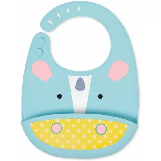 Bavetica de silicon Fold and Go Zoo Skip Hop - Unicorn Bavetica de silicon Fold and Go Zoo Skip Hop - Unicorn