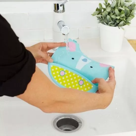 Bavetica de silicon Fold and Go Zoo Skip Hop - Unicorn Bavetica de silicon Fold and Go Zoo Skip Hop - Unicorn