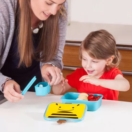 Kit pentru pranz Skip Hop Zoo Albinuta Kit pentru pranz Skip Hop Zoo Albinuta