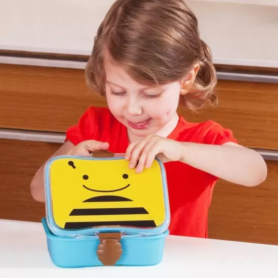 Kit pentru pranz Skip Hop Zoo Albinuta Kit pentru pranz Skip Hop Zoo Albinuta