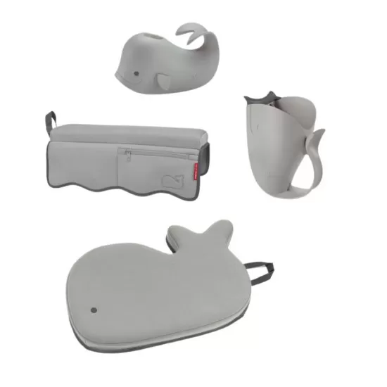 Kit produse esentiale pentru baie Moby Skip Hop Gri Kit produse esentiale pentru baie Moby Skip Hop Gri