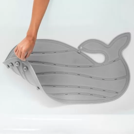 Covoras de baie antiderapant in forma de balena Skip Hop Moby - Gri Covoras de baie antiderapant in forma de balena Skip Hop Moby - Gri