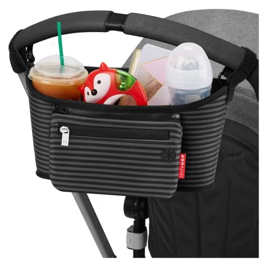 Organizator pentru carucior Skip Hop - Black/Grey Organizator pentru carucior Skip Hop - Black/Grey