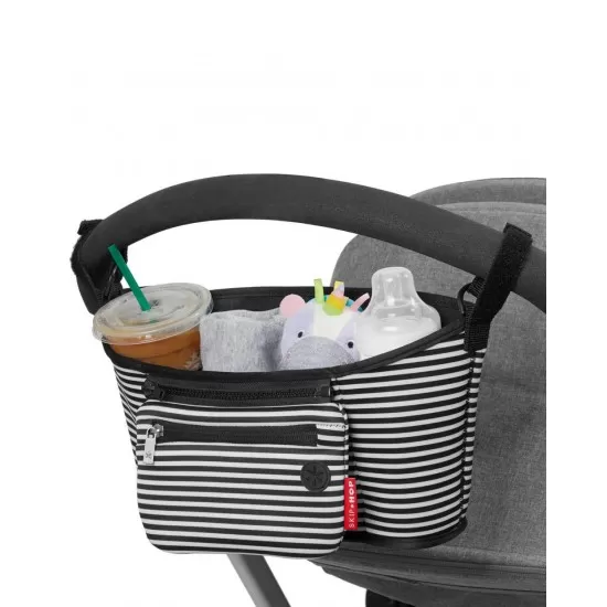 Organizator pentru carucior Skip Hop - Black/White Organizator pentru carucior Skip Hop - Black/White
