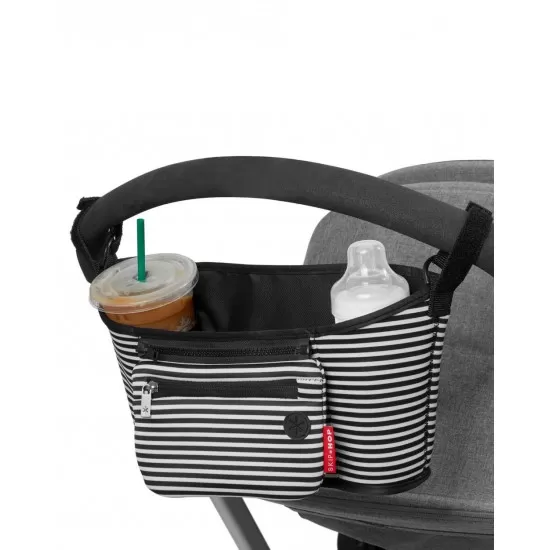 Organizator pentru carucior Skip Hop - Black/White Organizator pentru carucior Skip Hop - Black/White