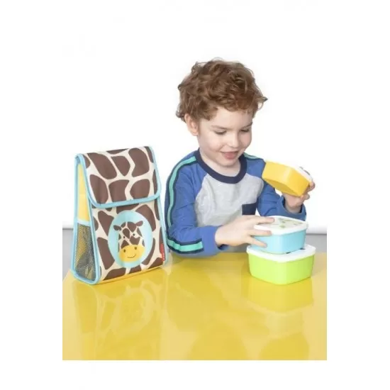 Saculet pentru pranz Zoo Skip Hop - Girafa Saculet pentru pranz Zoo Skip Hop - Girafa
