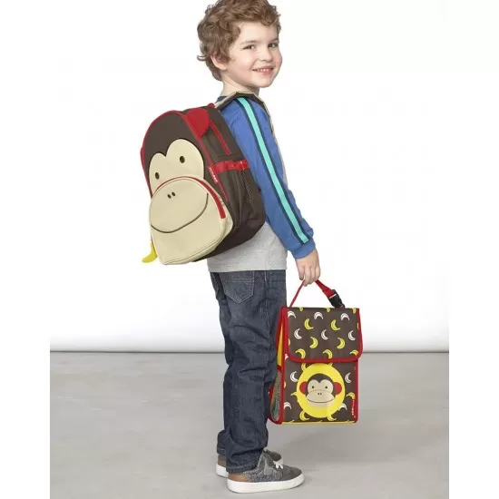 Saculet pentru pranz Zoo Skip Hop - Maimutica Saculet pentru pranz Zoo Skip Hop - Maimutica