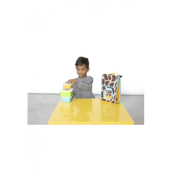 Set 3 cutii pentru pranz Zoo Skip Hop - Girafa Set 3 cutii pentru pranz Zoo Skip Hop - Girafa