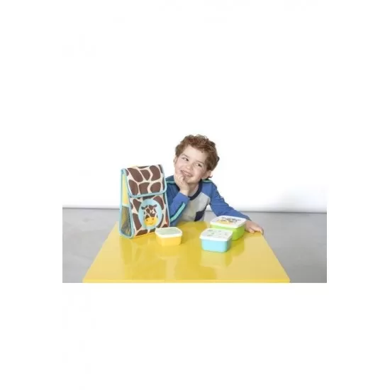 Set 3 cutii pentru pranz Zoo Skip Hop - Girafa Set 3 cutii pentru pranz Zoo Skip Hop - Girafa