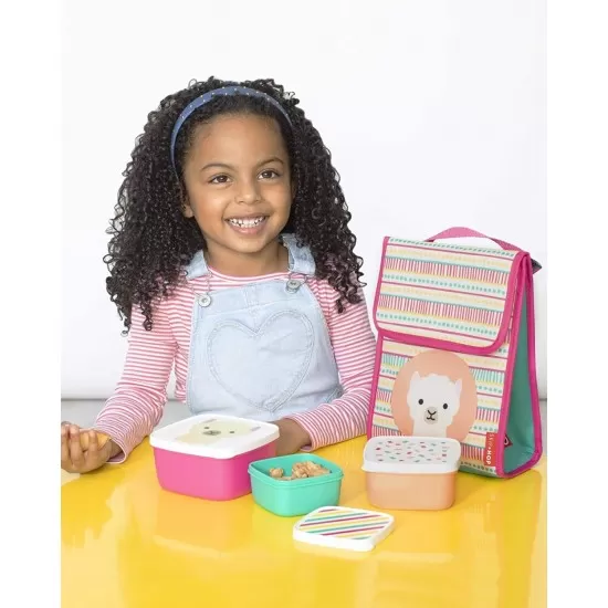 Set 3 cutii pentru pranz Zoo Skip Hop - Lama Set 3 cutii pentru pranz Zoo Skip Hop - Lama