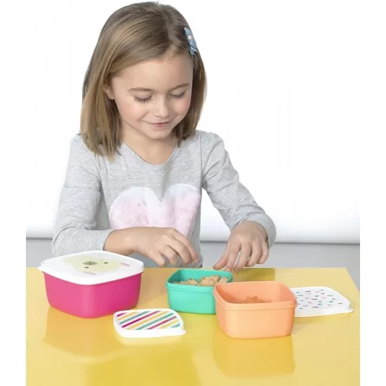 Set 3 cutii pentru pranz Zoo Skip Hop - Lama Set 3 cutii pentru pranz Zoo Skip Hop - Lama