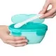 Set de calatorie pentru hranire Skip Hop - Soft turcoaz Set de calatorie pentru hranire Skip Hop - Soft turcoaz