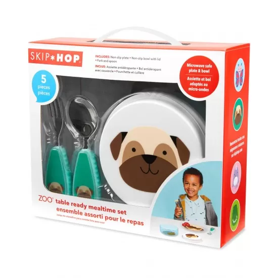 Set pentru pranz Skip Hop - Catelus Pug Set pentru pranz Skip Hop - Catelus Pug